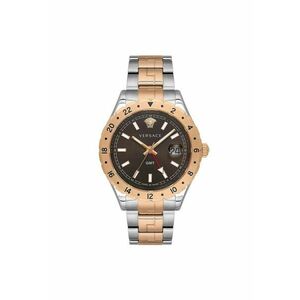 Ceas barbatesc model V11040015 - 42mm - curea metalizata aurie - cadran maro imagine