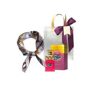 Set cadou Minya Caramel Dulce - Apa de Parfum - Femei - 100 ml + esarfa satinata imagine