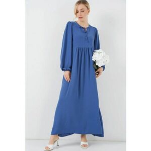 Rochie maxi dama - HiCCUP - poliester/elastan - albastru imagine