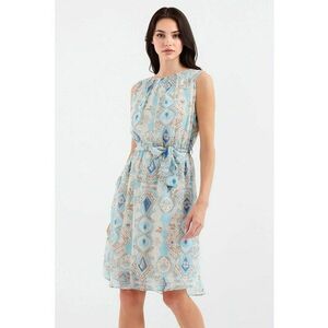 Rochie mini dama - HiCCUP - decolteu rotund - poliester - multicolor imagine