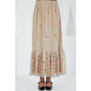 Fusta maxi - HiCCUP - imprimeu floral - poliester imagine