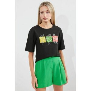 Tricou HiCCUP cu imprimeu - Negru imagine