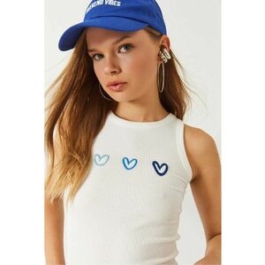 Maiou - Alb - Bumbac/Elastan imagine