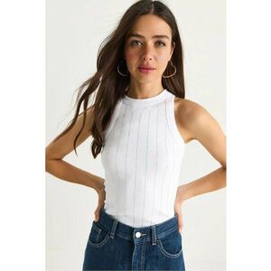 Maiou - Alb - Bumbac - Guler rotund imagine