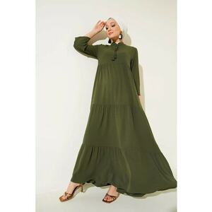 Rochie maxi dama - HiCCUP - poliester/lycra - verde imagine