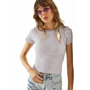 Tricou dama - Bumbac - Mov - imagine