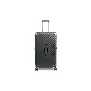 Troler mare extensibil Trunk - policarbonat - 79x45x37 cm - bagaj de cala - cifru TSA - 4 roti cu suspensii - negru - 79 cm imagine