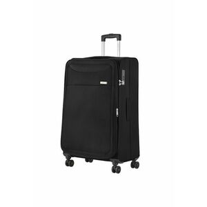Troler mare extensibil Air - bagaj de cala - 77x47x32 cm - poliester - +20% capacitate - 3.5 kg - negru - 77 cm imagine