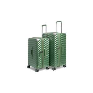 Set trolere extensibile Trunk - policarbonat - 2 bagaje de cala - cifru TSA - 4 roti cu suspensii - verde - 67 cm/79 cm imagine