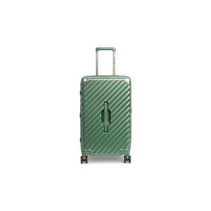 Troler cabina extensibil Trunk - policarbonat - 56x26x33 cm - bagaj de mana - cifru TSA - 4 roti cu suspensii - verde - 56 cm imagine