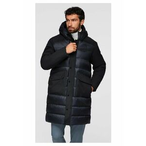 Jacheta lunga matlasata cu buzunare mari OM-JALJ-0308 - Negru imagine
