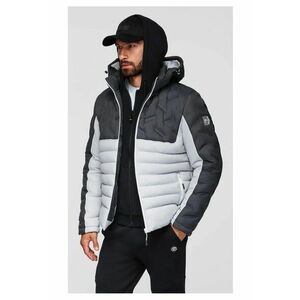 Jacheta matlasata cu gluga detasabila OM-JALP-0206 - Gri imagine