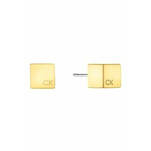 Cercei de otel inoxidabil cu logo - Auriu imagine