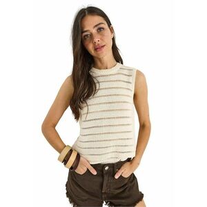 Top dama - Bumbac/Poliester - Bej - imagine