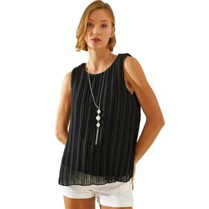 Top dama - Tul - Negru imagine