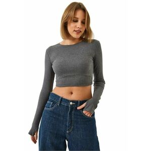 Bluza pentru dama - HiCCUP - Bumbac/Poliester - Gri imagine