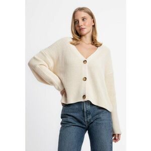 Pulover dama - tricot - model cu nasturi - crem imagine
