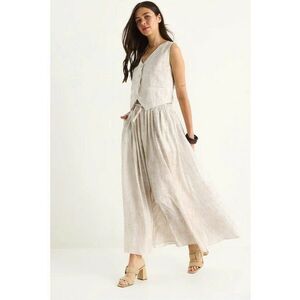 Compleu dama - 2 piese - rayon/poliester/nylon - alb imagine