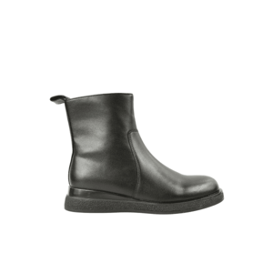 Ghete casual - dama - DL70036 negru - piele naturala - Negru imagine