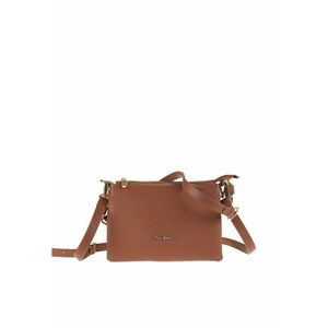 Geanta crossbody de piele cu bareta ajustabila Brunilde - Maro imagine