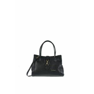 Geanta din piele cu bareta detasabila de umar Althea - Negru imagine
