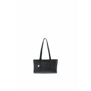 Geanta tote de piele Valeria - Negru imagine