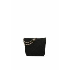 Geanta crossbody din piele intoarsa cu barete din lant Edera Plux - Negru imagine