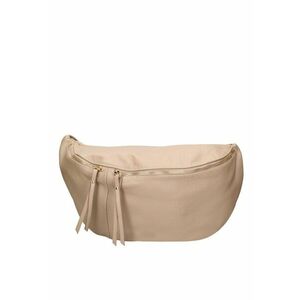 Geanta crossbody de piele - Maro taupe imagine