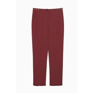Pantaloni creion cu buzunare laterale - Rosu inchis imagine