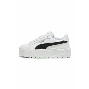 Pantofi sport Karmen II flatform de piele - Alb/Negru imagine