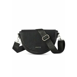Geanta dama crossbody din piele ecologica - Neagra - 26x22x8 cm imagine