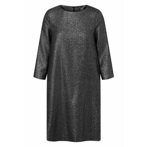 Rochie lejera din amestesc de lana - cu decolteu rotund - Negru imagine