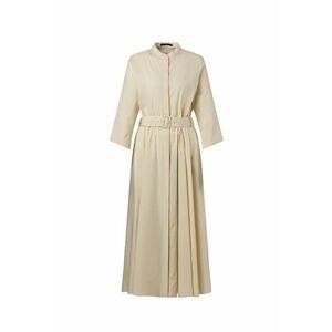 Rochie midi cu o curea in talie - Crem imagine
