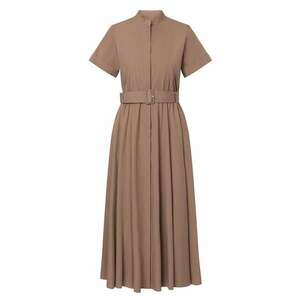 Rochie lunga cu curea in talie WD1 - Maro imagine