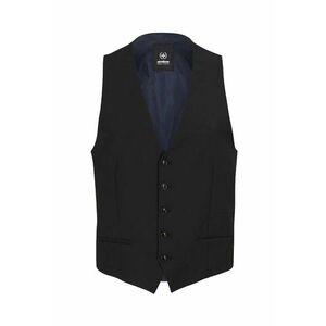Vesta regular fit cu inchidere printr-un singur rand de nasturi STR1 - Negru imagine