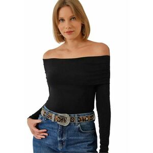 Bluza dama - HiCCUP - Poliester/Elastan - Negru imagine