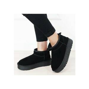 Ghete negre din piele naturala NN604 116 18309 - Negru imagine