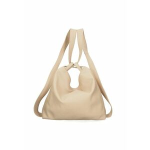 Geanta convertibila din piele cu bareta de umar Seraphina Nova - Maro taupe imagine