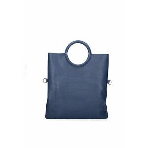 Geanta din piele cu maner Valora Chic - Bleumarin imagine