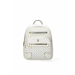 Rucsac de piele ecologica cu monograma Seraphina - Bej imagine
