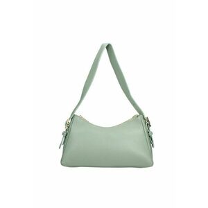 . Geanta din piele cu bareta de umar Calliope - Verde menta imagine