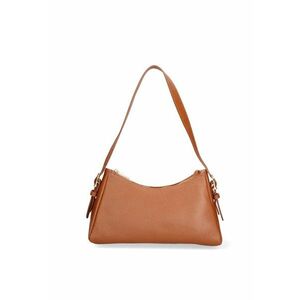 . Geanta din piele cu bareta de umar Calliope - Maro inchis imagine