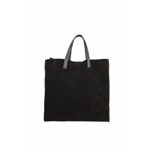 Geanta tote din piele intoarsa cu etui detasabil Novara Lux - Negru imagine