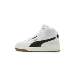 Pantofi sport cu model in doua nuante Shuffle Downtown - Alb fildes/Negru/Alb optic imagine