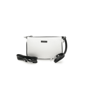 Geanta de umar din piele naturala Linea Leggera - Alb - 13x21.5x3 imagine