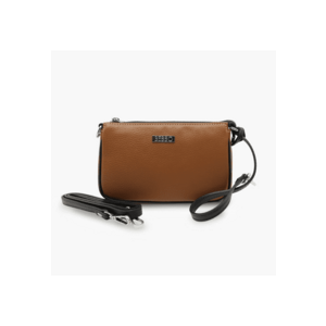 Geanta de umar din piele naturala Linea Leggera - Maro - 13x21.5x3 imagine