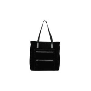 Geanta dama piele - Holly velur negru imagine