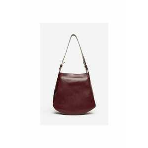 Geanta dama piele - Sabina - visiniu - 32x12x32 cm imagine