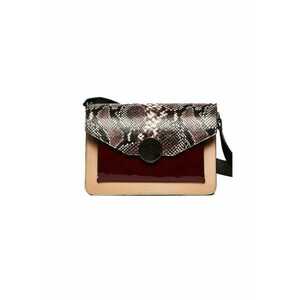 Geanta dama piele - Arina - capucino bordo - 27x14x20 cm imagine