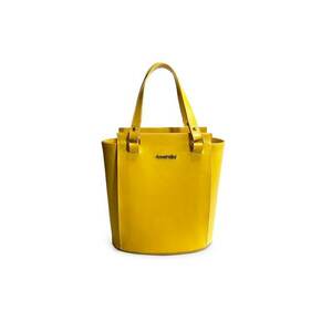 Geanta dama piele - Elisabeth 8 - galben ocru - 25 x 14 x 27 cm imagine